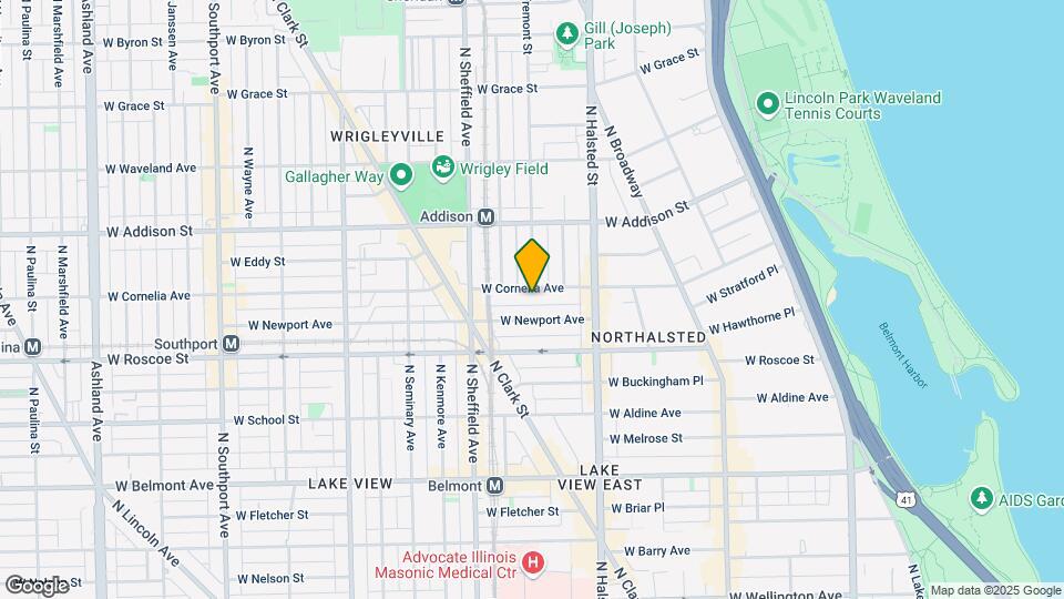 863 W Cornelia Ave, Unit 2 Map and Location Details
