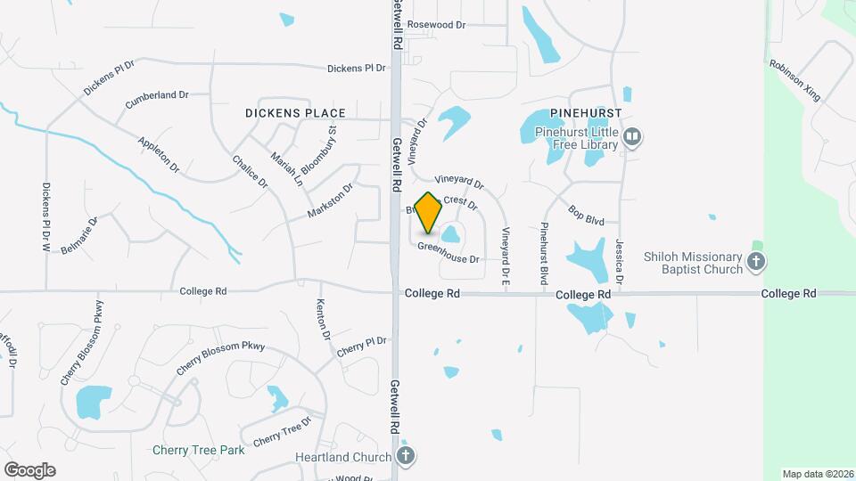 3080 Greenhouse Dr Mapa y Detalles de la Ubicación