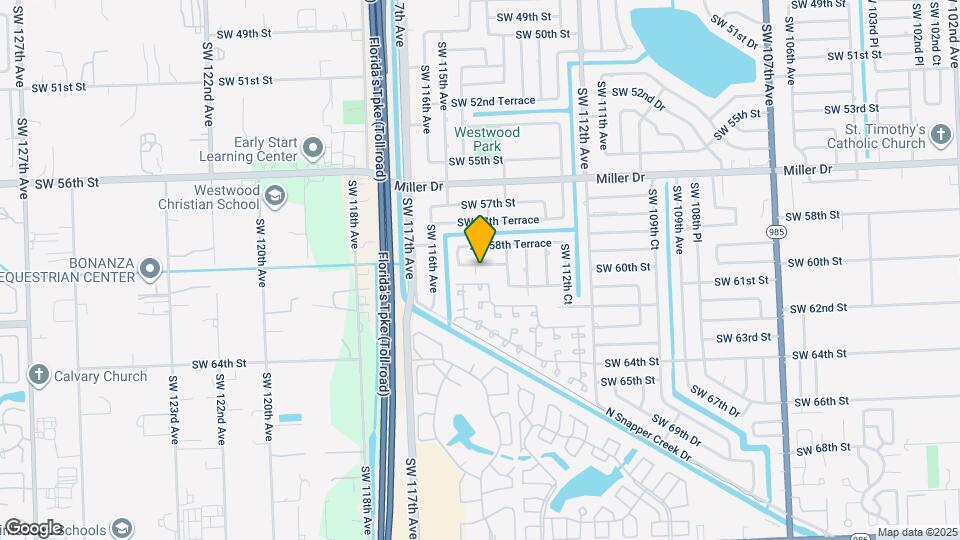 11450 SW 59th Terrace Map and Location Details