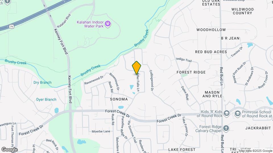 714 Adler Falls Ln Map and Location Details