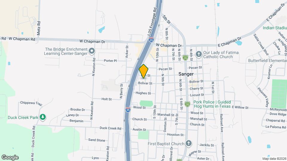 1201 Bolivar St Map and Location Details