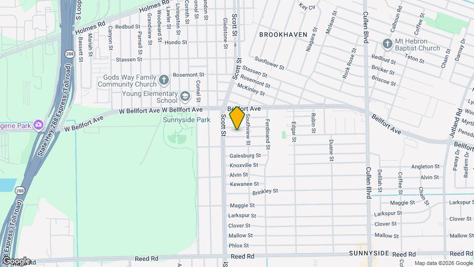 3923 Aledo St Map and Location Details