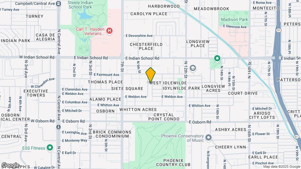 3817 N 9th Pl, Unit Idylwilde park Unit 1 Map and Location Details