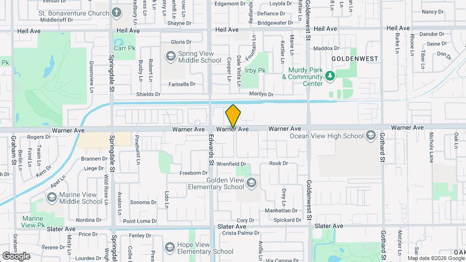 6600 Warner Ave, Unit 215 Mapa y Detalles de la Ubicación
