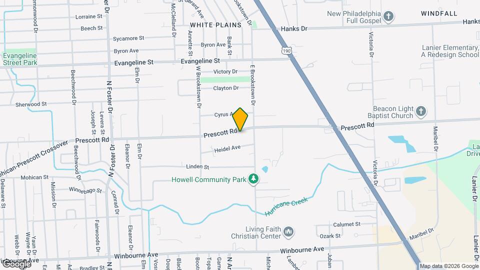 6106 Prescott Rd Map and Location Details