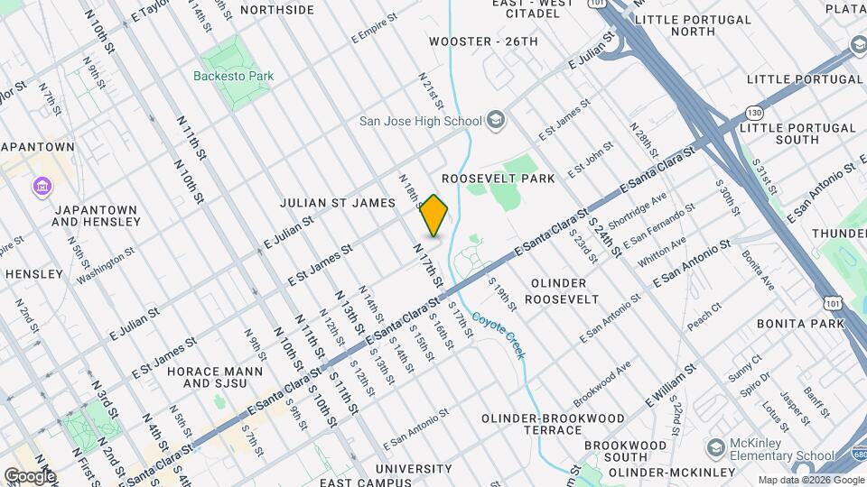 829 E St John St Mapa y Detalles de la Ubicación