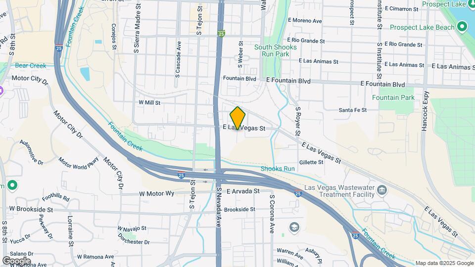 1109 S Weber St Map and Location Details