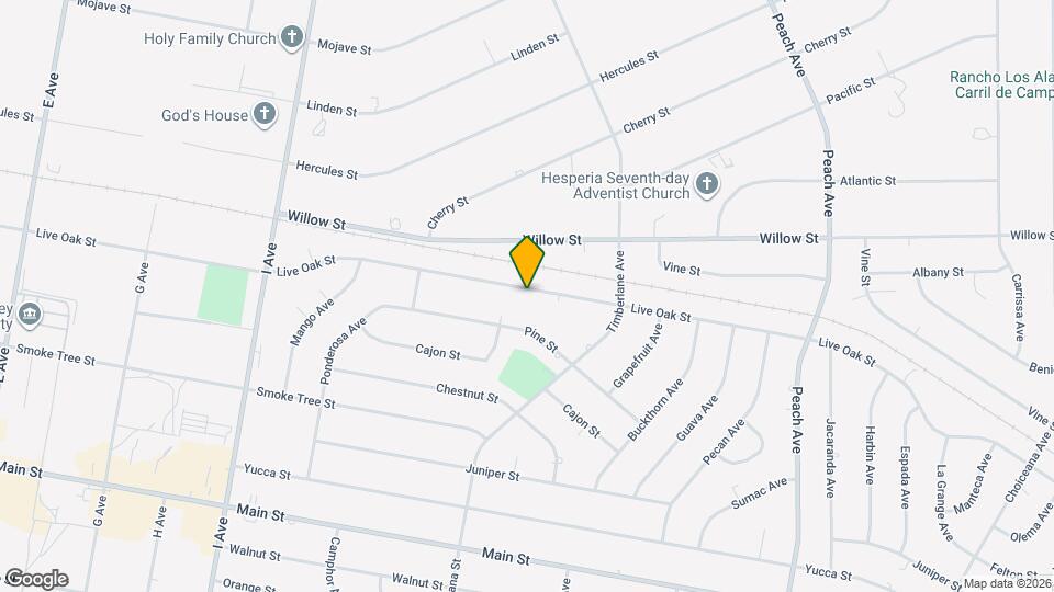 17965 Live Oak St Mapa y Detalles de la Ubicación