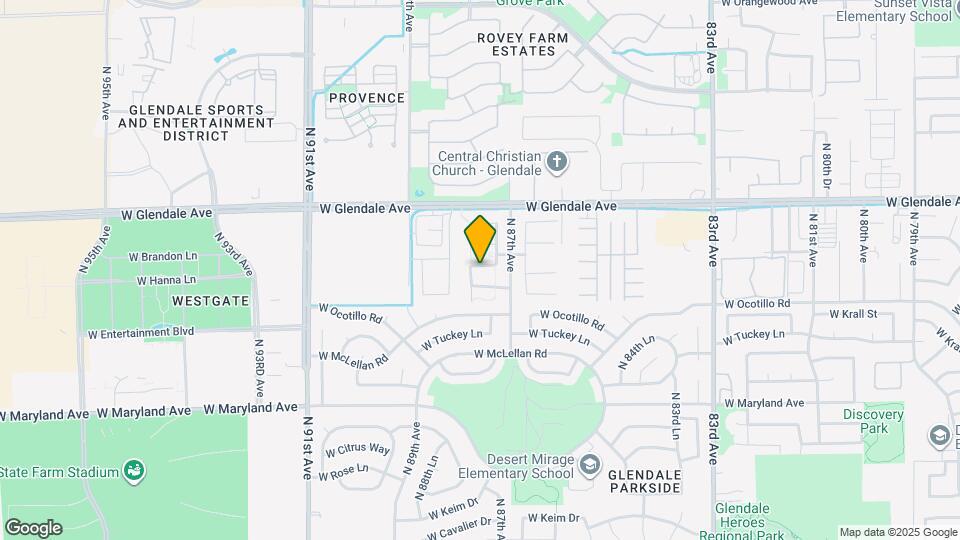 8767 W Fleetwood Ln Map and Location Details