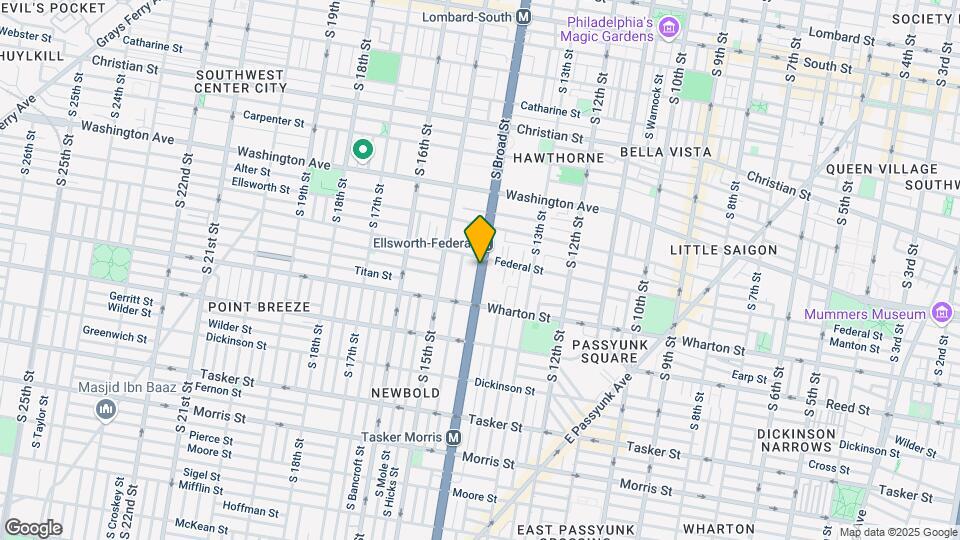 1222 S Broad St Mapa y Detalles de la Ubicación
