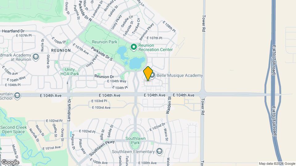 17923 E 104th Pl Map and Location Details