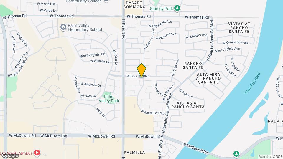 2017 N 128th Dr Mapa y Detalles de la Ubicación