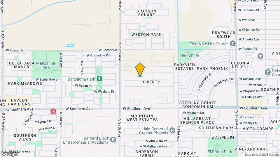 2540 W Sunland Ave Map and Location Details