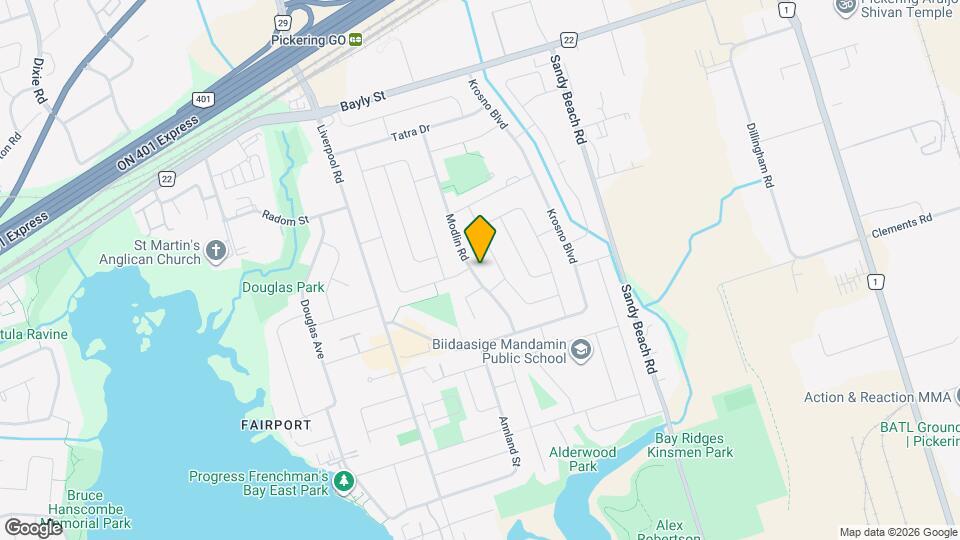 839 Modlin Rd Map and Location Details