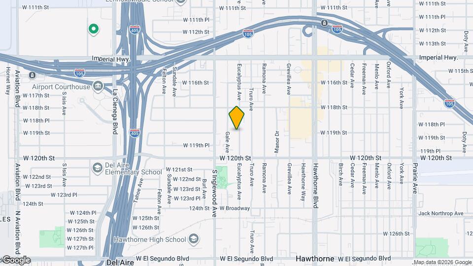 11903 Eucalyptus Ave Map and Location Details