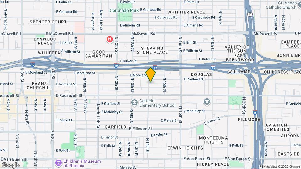 1402 E Diamond St Map and Location Details