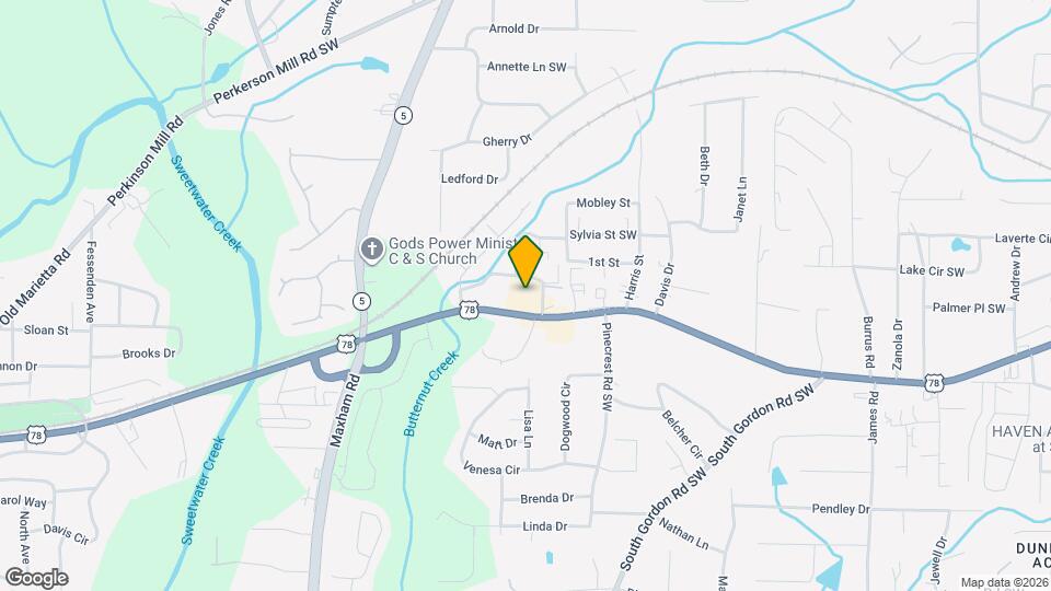 1968 Veterans Pky SW Mapa y Detalles de la Ubicación