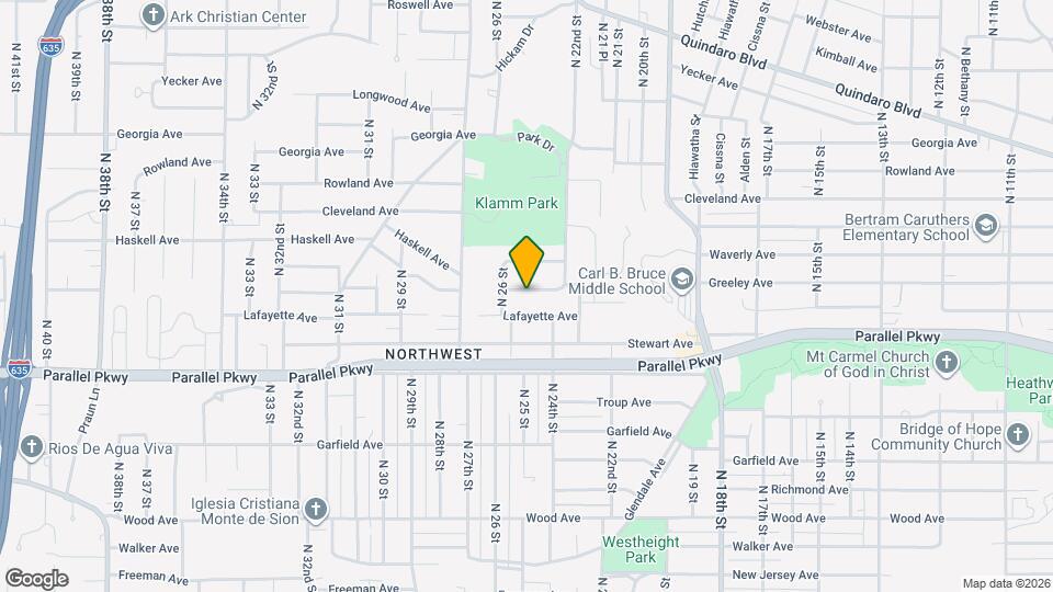 2425 Greeley Ave Map and Location Details