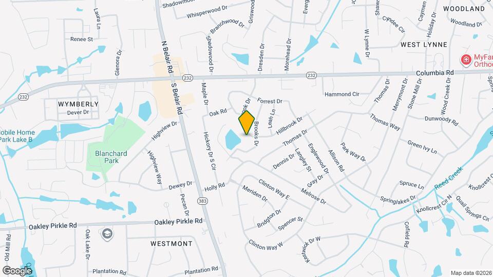 225 Hillbrook Dr Map and Location Details