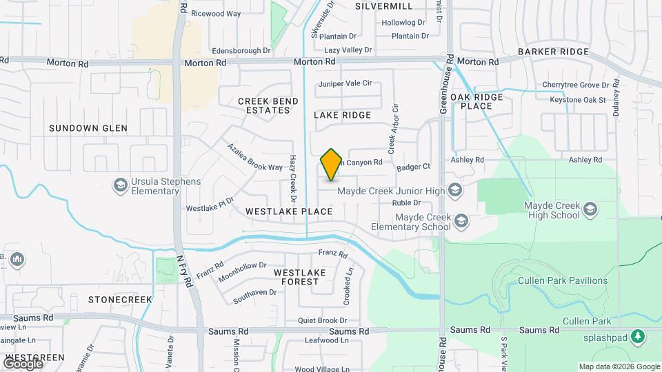 19530 Harvest Stream Way Map and Location Details