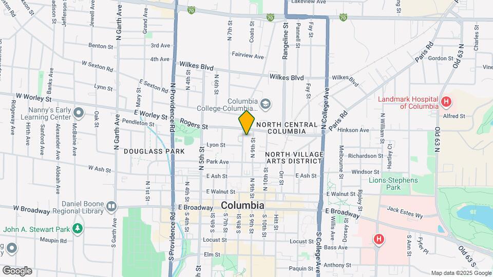 406 N 8th St Map and Location Details