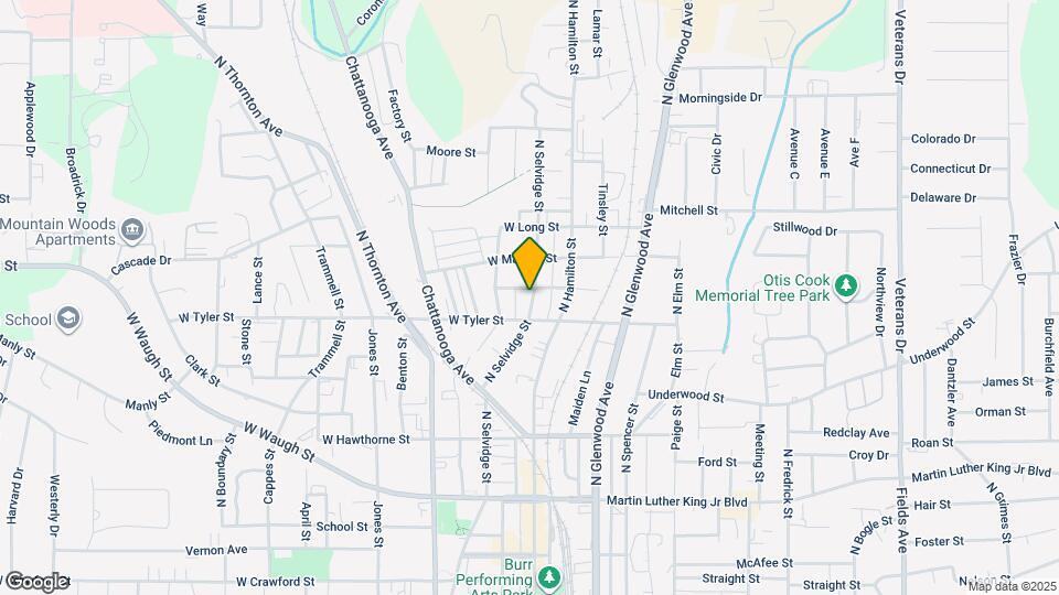609 N Selvidge St Map and Location Details