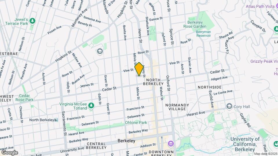 1531 Milvia St Map and Location Details