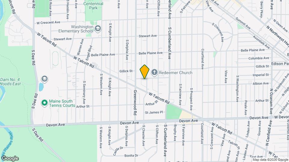 822 S Chester Ave Map and Location Details
