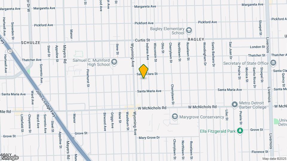 17376 Kentucky St Mapa y Detalles de la Ubicación