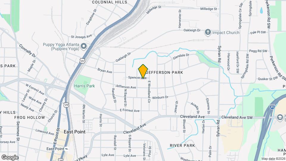 1242 Spencer Ave Map and Location Details