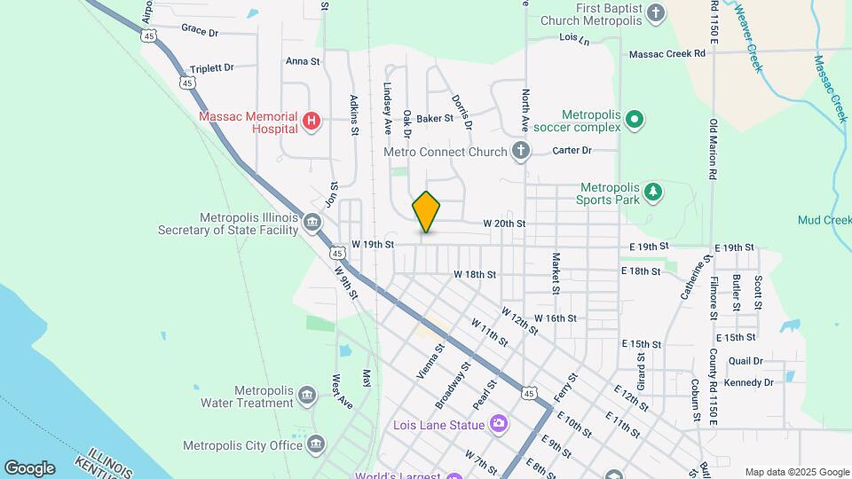 707 W 19th St Map and Location Details