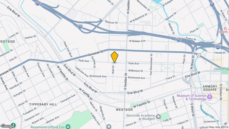 727 Park Ave Map and Location Details