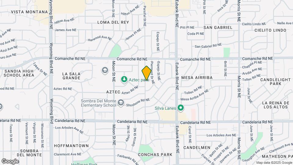 3416 Parsifal St NE Map and Location Details