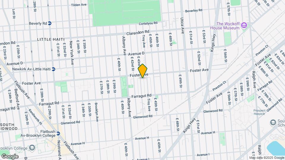 671 E 43rd St Map and Location Details