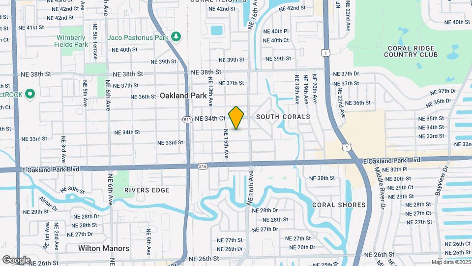 1548 NE 34th St Map and Location Details