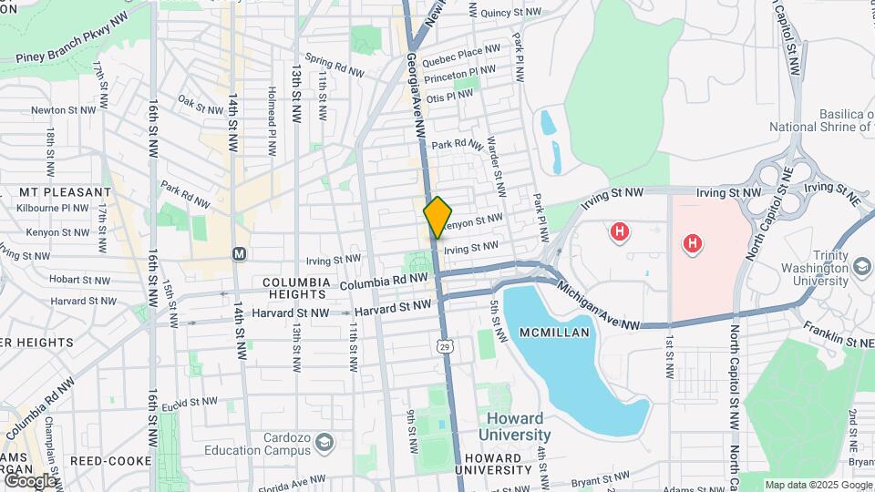 3117 Georgia Ave NW Map and Location Details