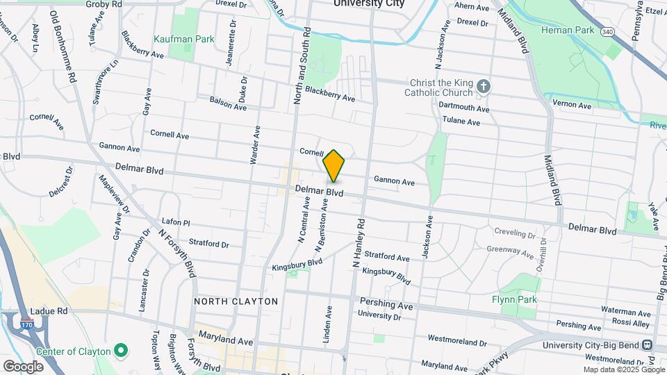 7547 Delmar Blvd Map and Location Details