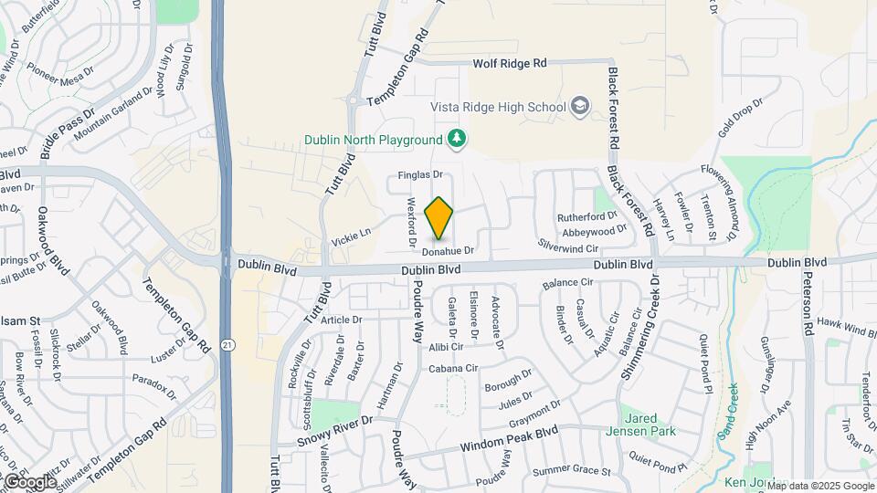 6507 Donahue Drive Map and Location Details