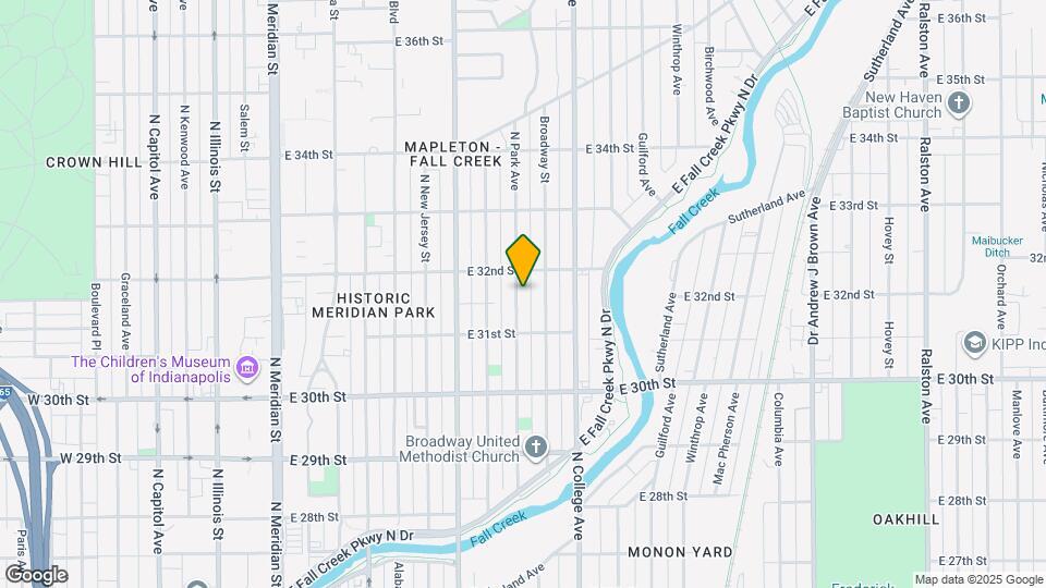 3141 N Park Ave Map and Location Details