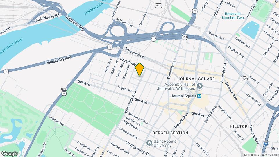 1019 West Side Ave Map and Location Details