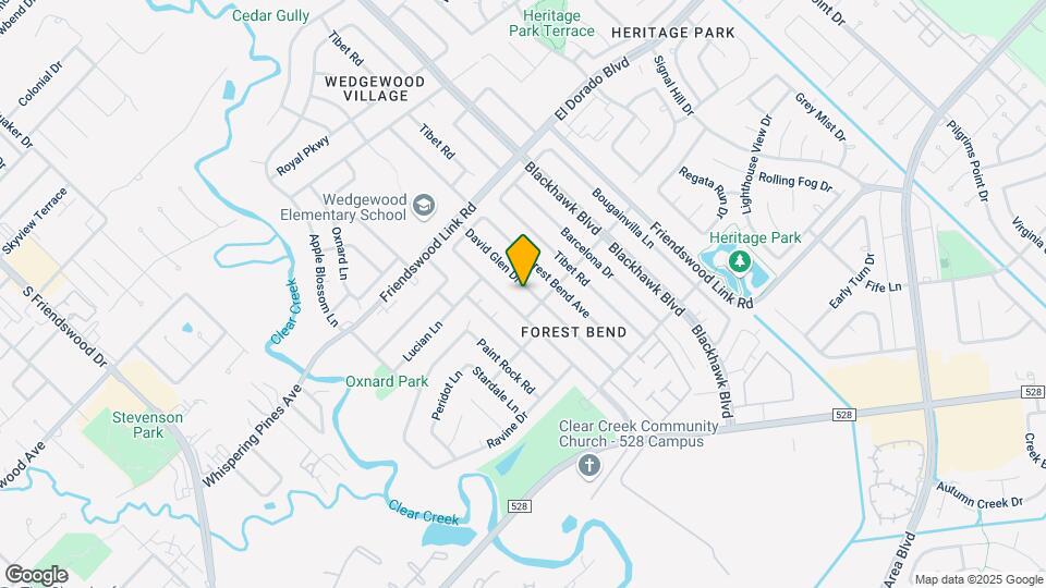 16730 David Glen Dr Map and Location Details