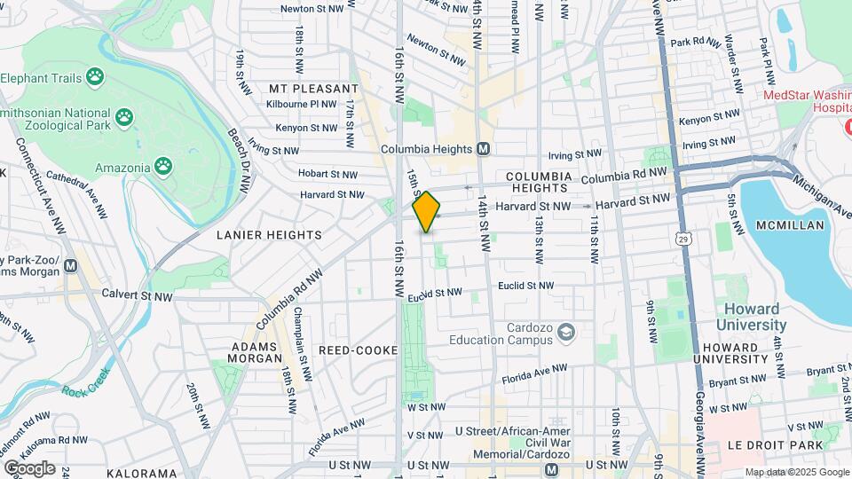 1475 Girard St NW Mapa y Detalles de la Ubicación