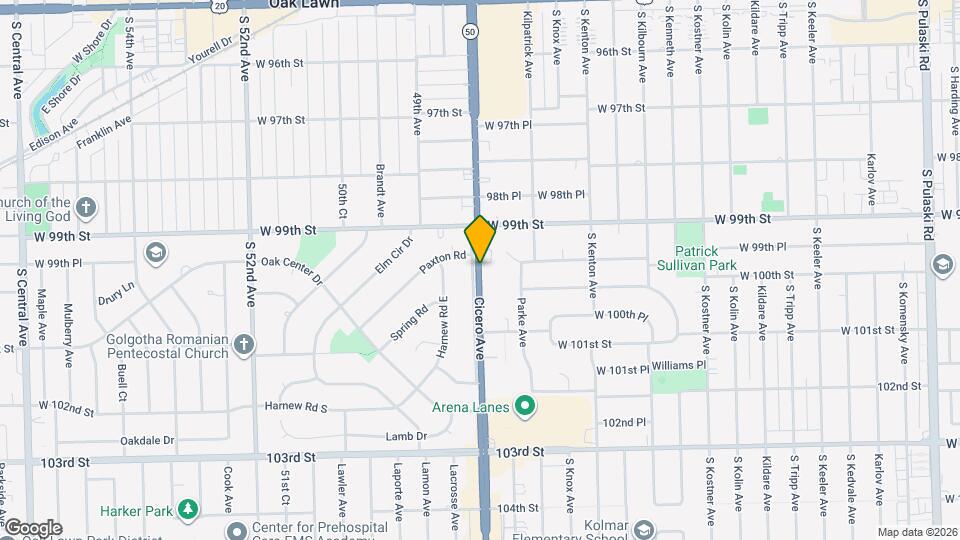 9957 S Cicero Ave Map and Location Details