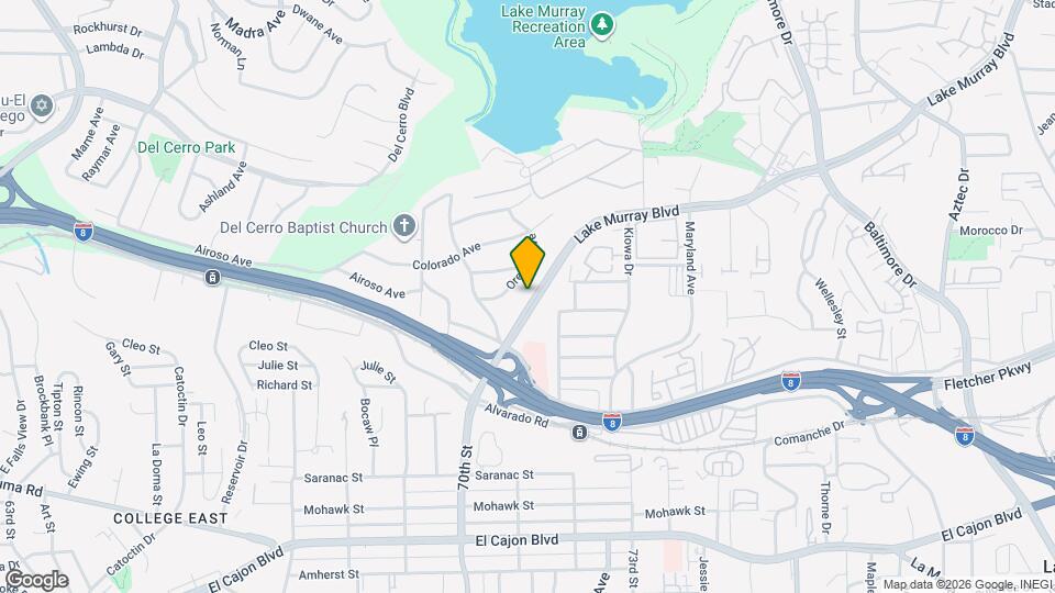 5360 Lake Murray Blvd Map and Location Details