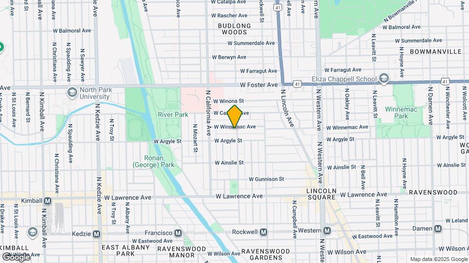 5020 N Washtenaw Ave Map and Location Details