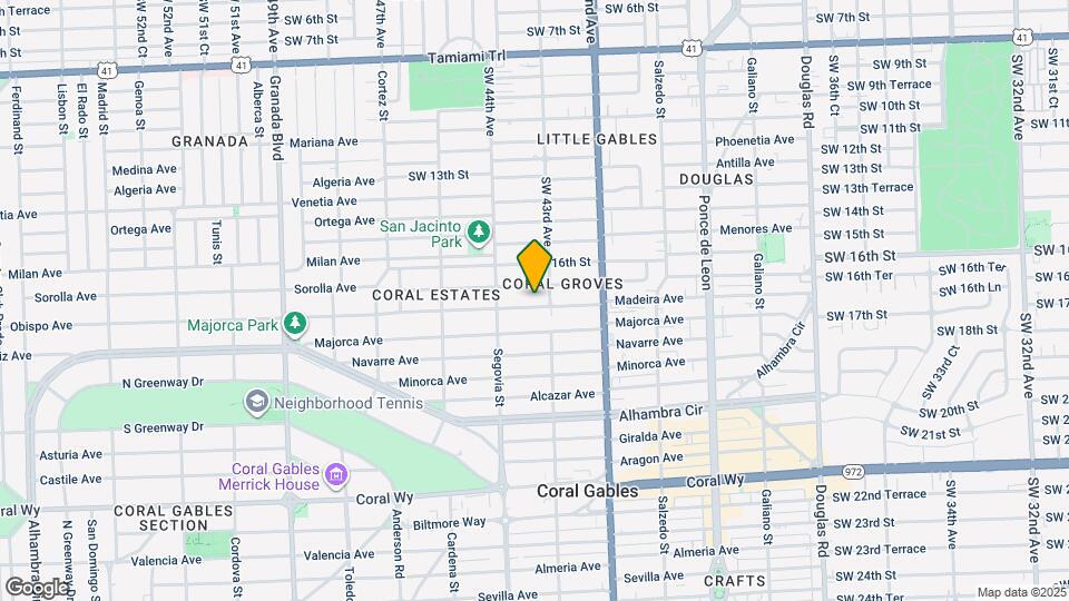 511 Madeira Ave Map and Location Details