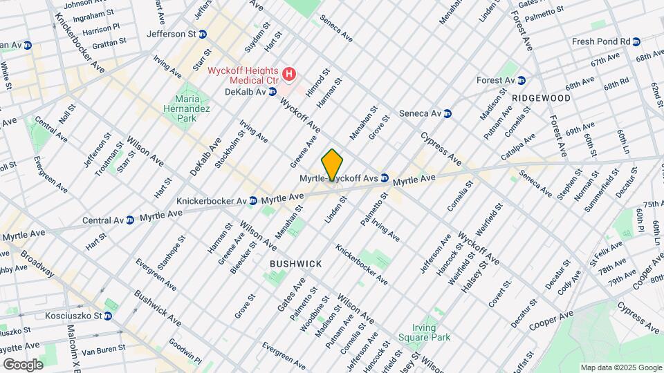 297 Irving Ave Mapa y Detalles de la Ubicación