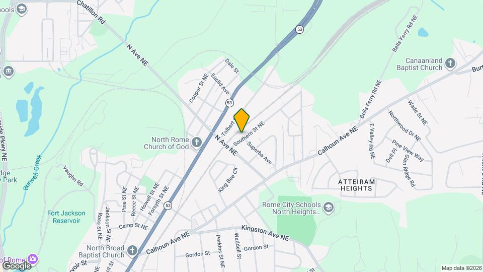 2101 Southern St NE Map and Location Details