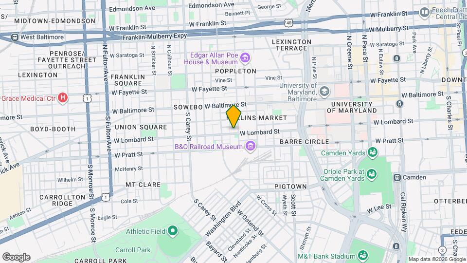 1012 W Lombard St Map and Location Details