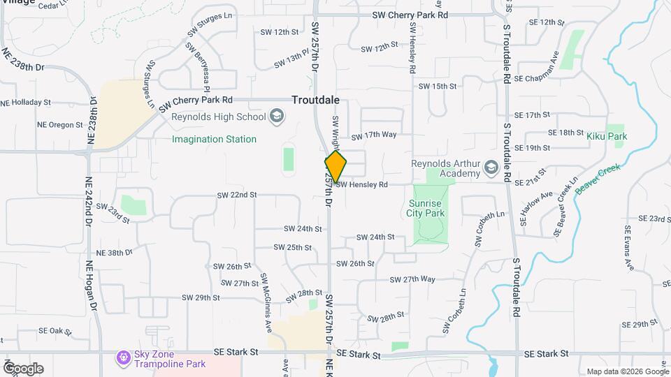1098 SW Hensley Rd Map and Location Details